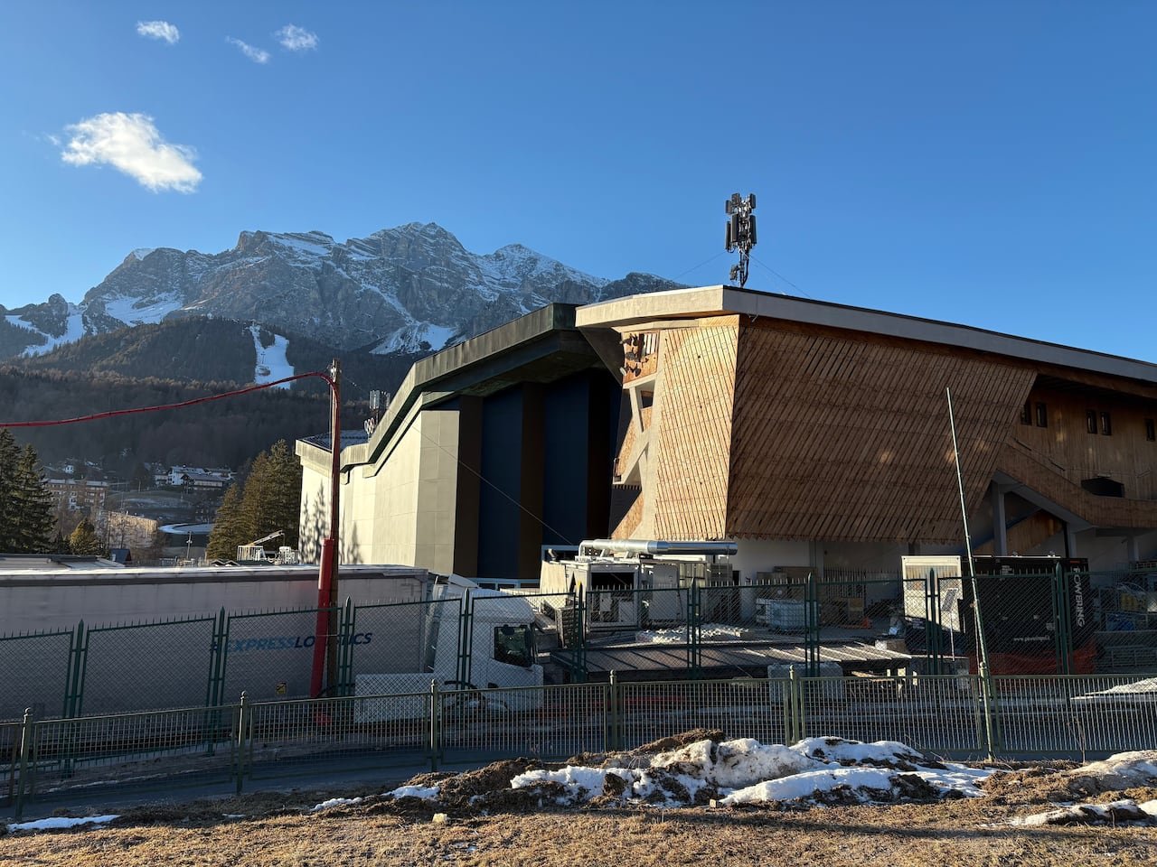 A building under construction.