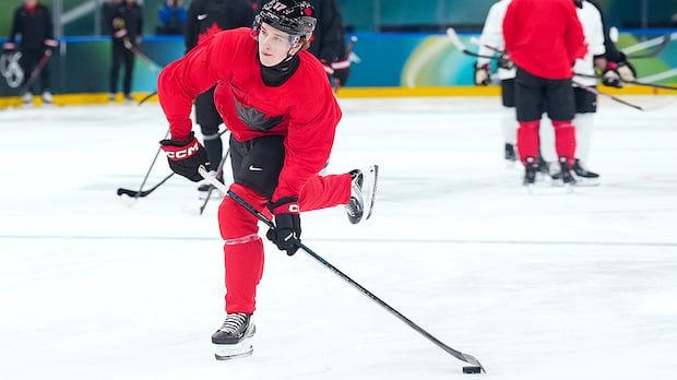 “Canadian Hockey Prodigy Macklin Celebrini Makes Olympic Debut”