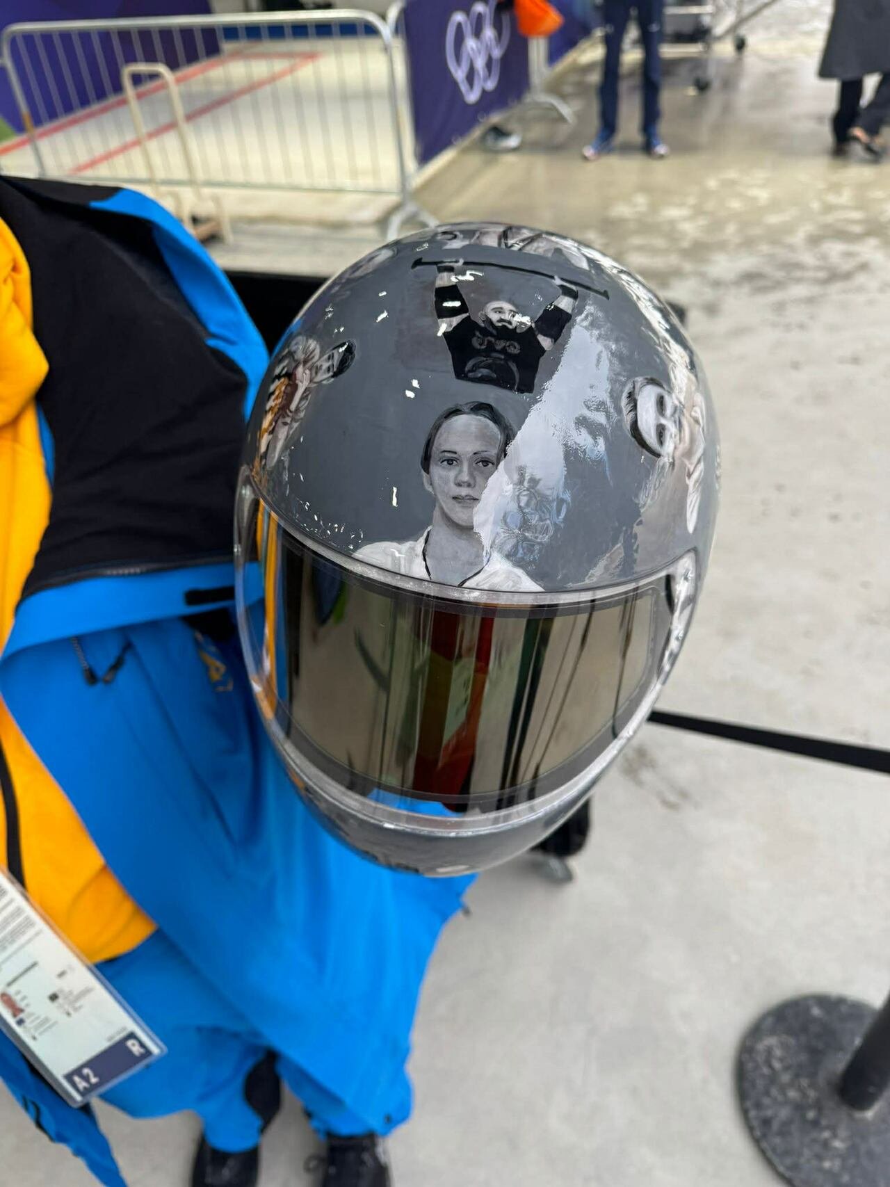 Ukrainian male skeleton coach.