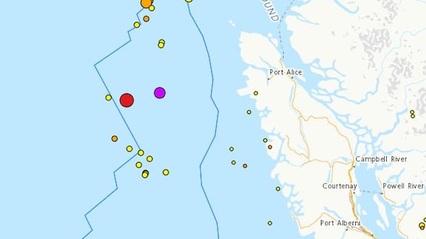 “5.6 Magnitude Quake Off Vancouver Island Coast”