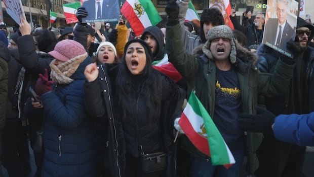 “Toronto Protesters Rally in Solidarity with Iran Uprising”