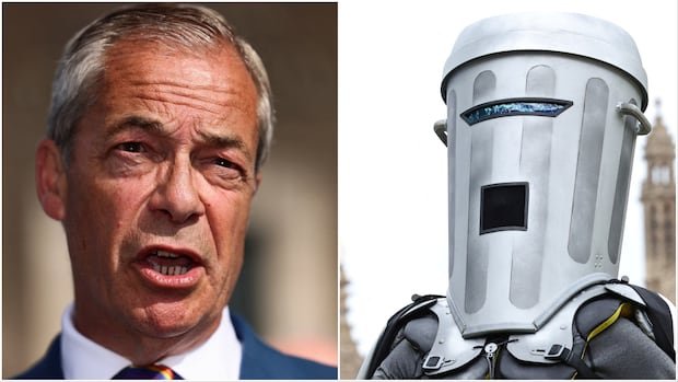 “Intergalactic Alien Count Binface Challenges Farage in UK By-Election”