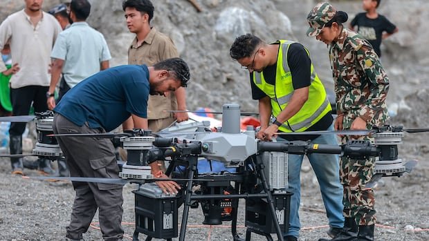 “Nepal Army Deploys Drones for Flood Relief Efforts”